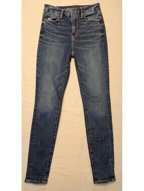 American Eagle Jeans BFF Jegging Blue Denim Darkwash Women's Small